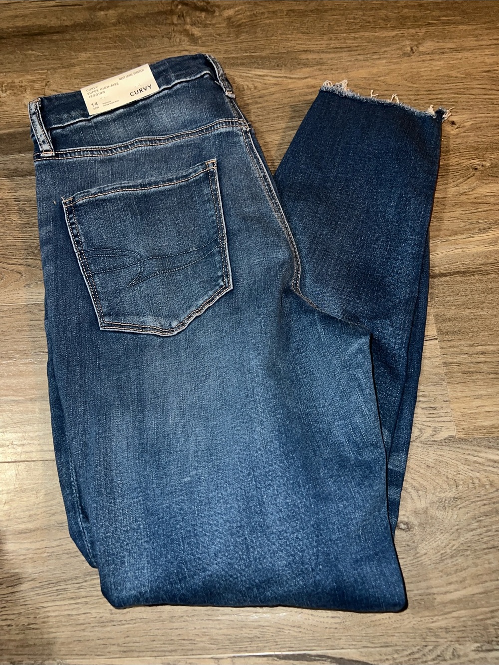 American Eagle next level stretch, curvy high-rise jegging